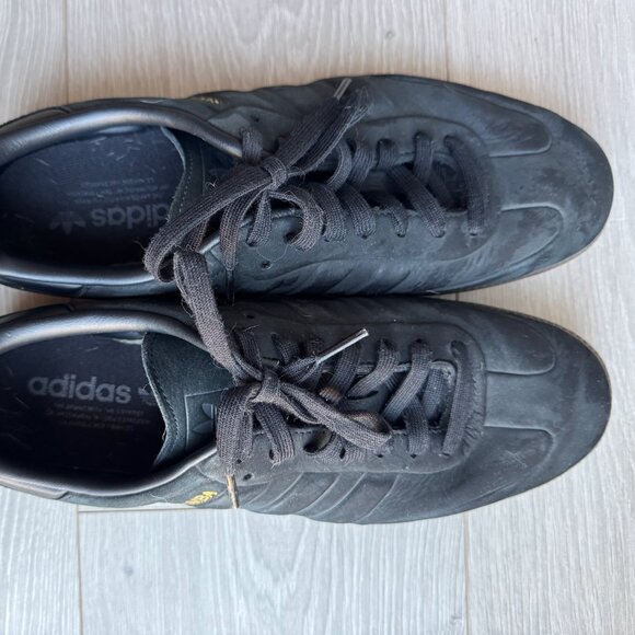 Men's Black Suede Adidas' Sambas - Picture 1 of 5